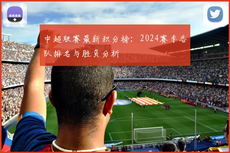 中超联赛最新积分榜：2024赛季各队排名与胜负分析